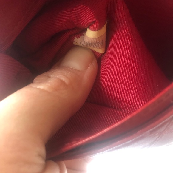 Chanel Authentic Red Quilted Y2K Lambskin Envelope Pochette Clutch Wallet - Picture 8 of 12